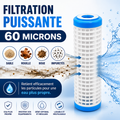 Filtre lavable 10" 60 microns réutilisable