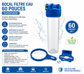 Bocal filtre eau 60 pouces transparent