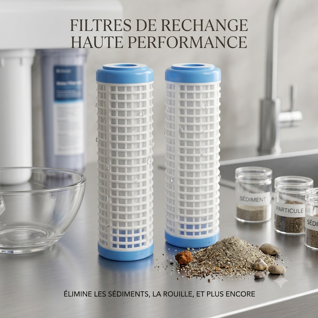 Filtre lavable 10" 60 microns réutilisable