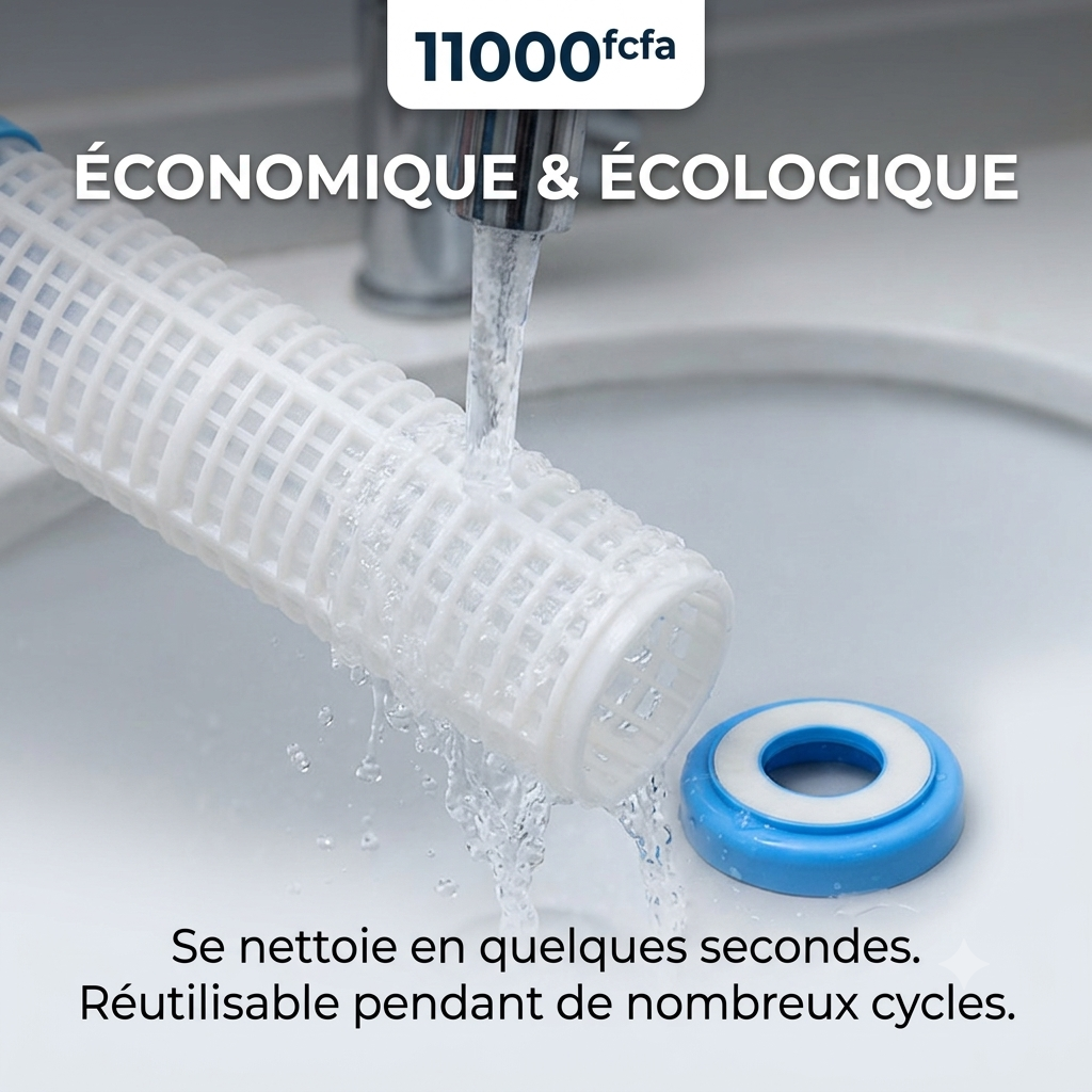 Filtre lavable 10" 60 microns réutilisable