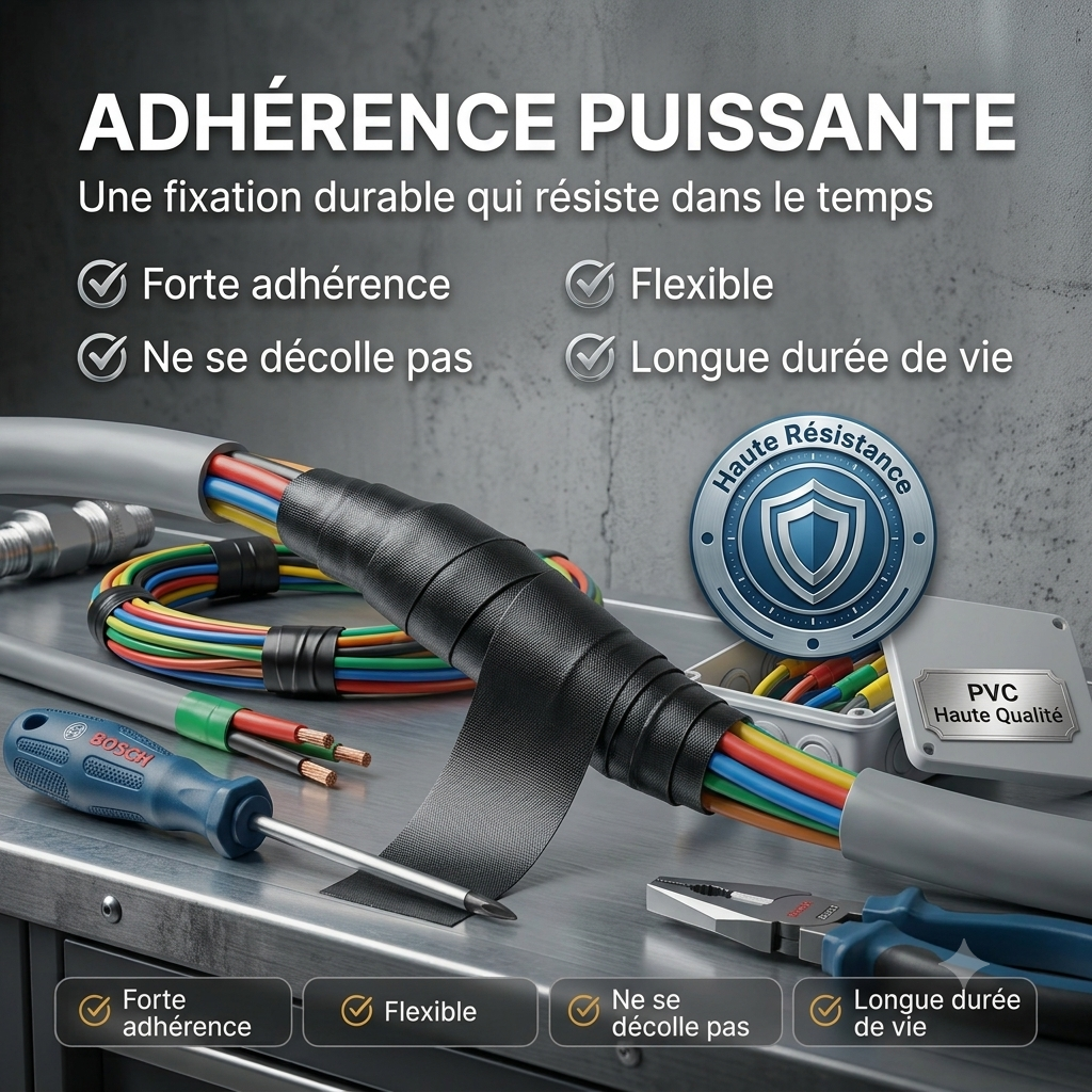 RUBAN ISOLANT ÉLECTRIQUE- SCOTCH ELECTRICIEN