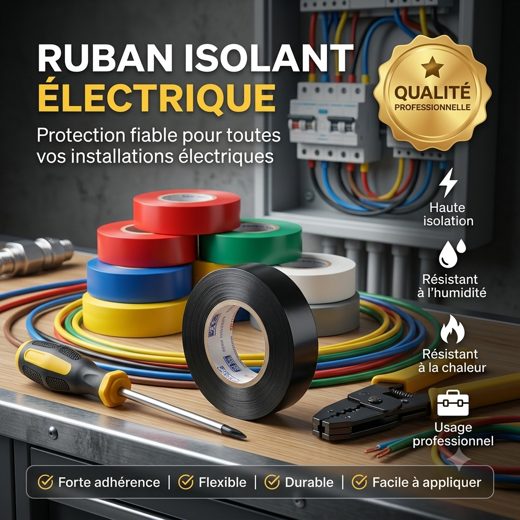 RUBAN ISOLANT ÉLECTRIQUE- SCOTCH ELECTRICIEN